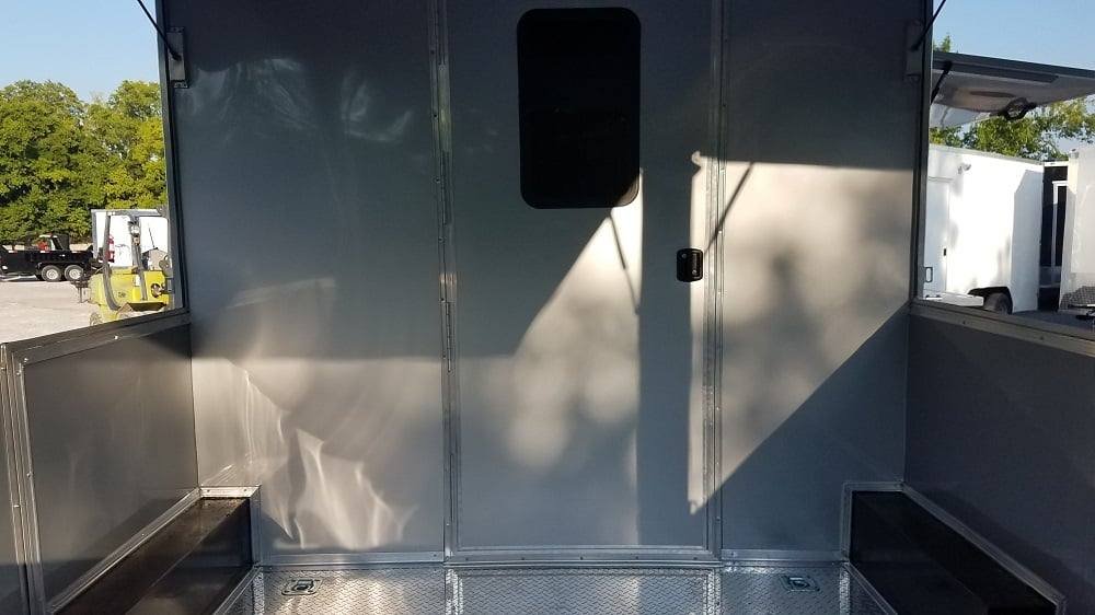 8.5′ x 20′ Red Porch Style Concession Food Trailer With Appliances — photo 3