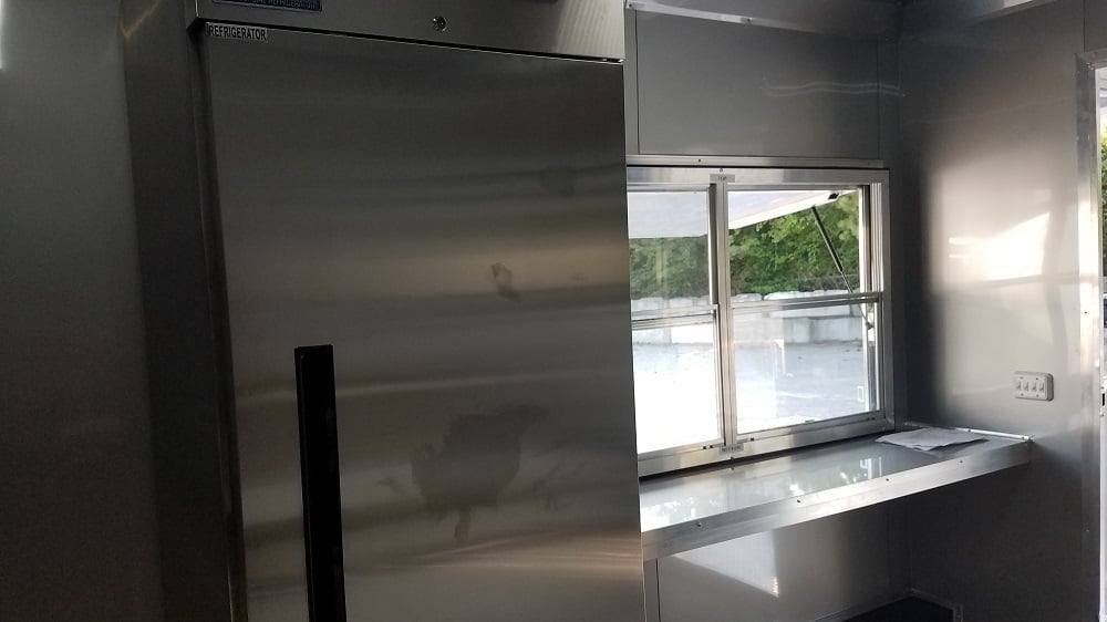 8.5′ x 20′ Red Porch Style Concession Food Trailer With Appliances — photo 7