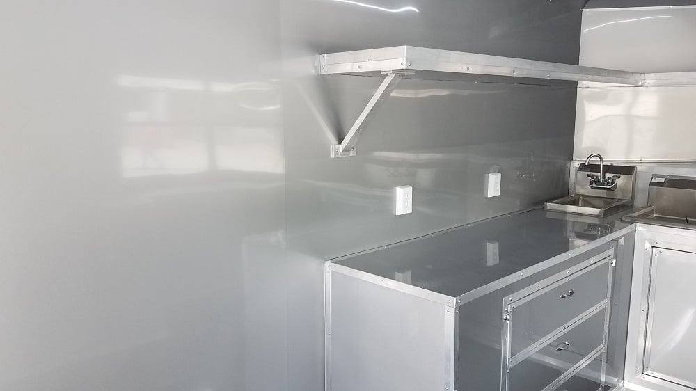 8.5′ x 22′ Cobalt Blue BBQ Porch Style Concession Food Trailer — photo 13