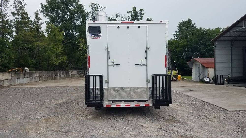 8.5′ x 35′ White Goose-neck Concession Food Trailer — photo 3