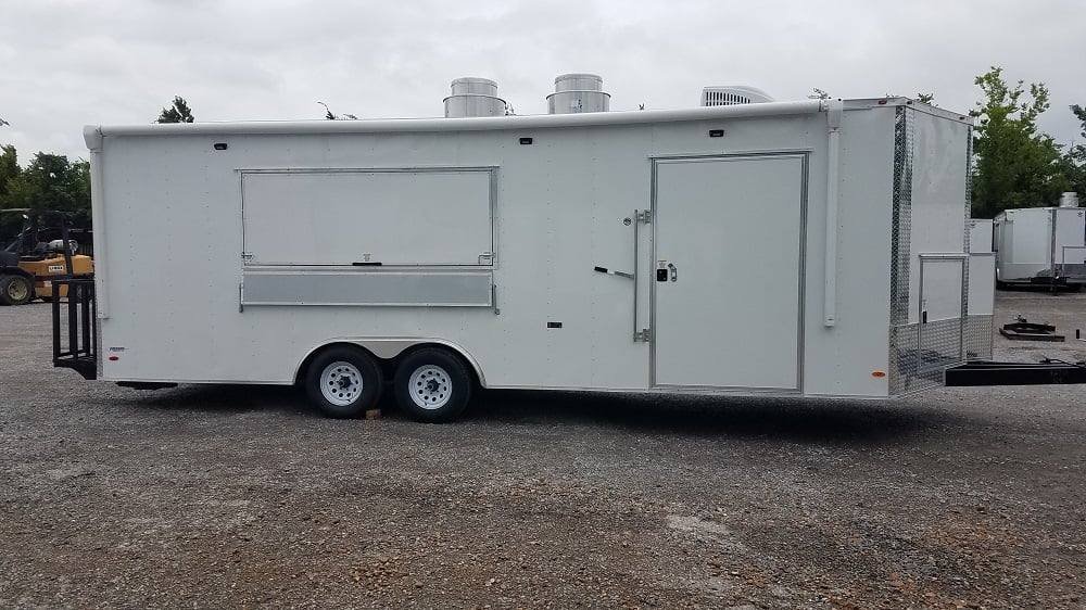 8.5′ x 24′ White Concession Food Trailer With Appliances — photo 4