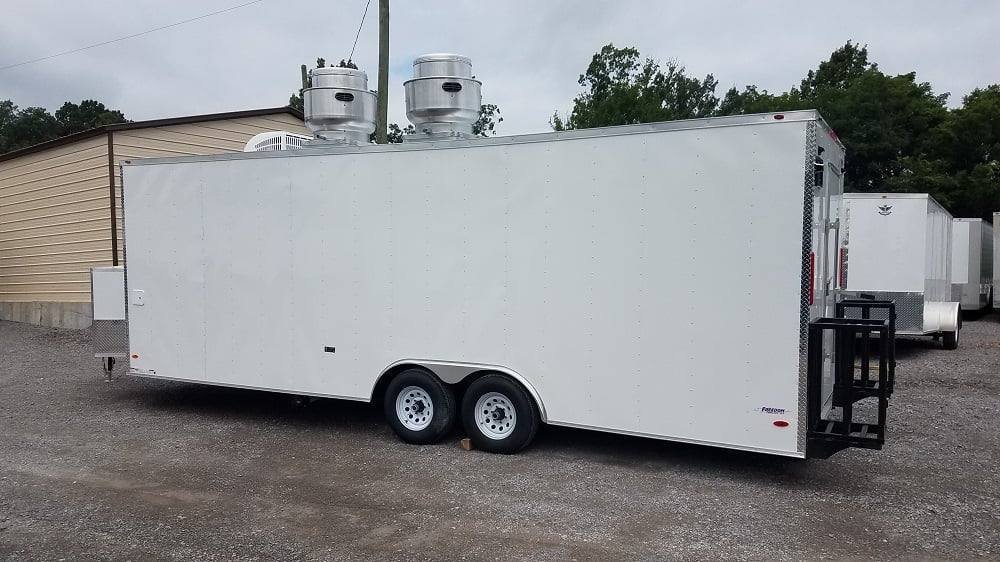 8.5′ x 24′ White Concession Food Trailer With Appliances — photo 8