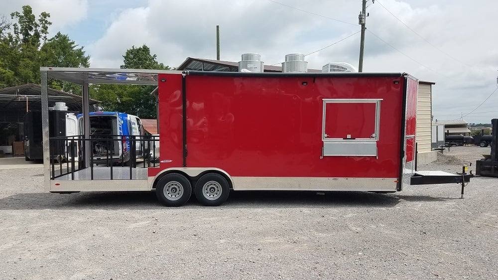 8.5′ x 26′ Red Concession BBQ Food Event Catering Trailer — photo 13