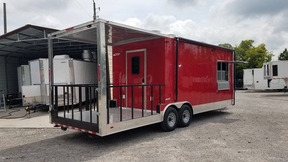 8.5′ x 26′ Red Concession BBQ Food Event Catering Trailer — photo 9