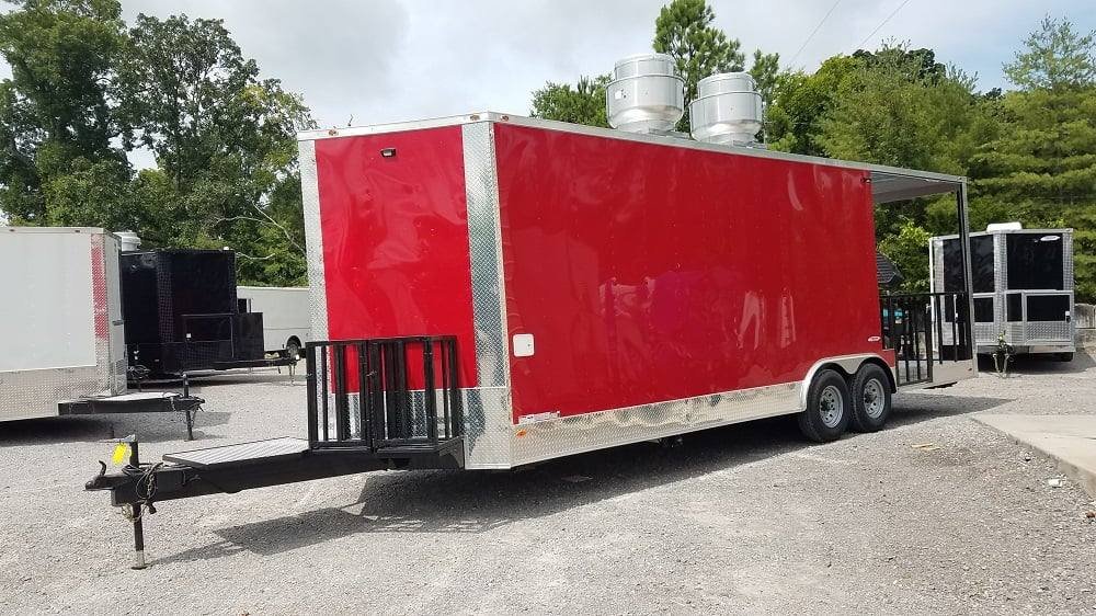 8.5′ x 26′ Red Concession BBQ Food Event Catering Trailer — photo 6