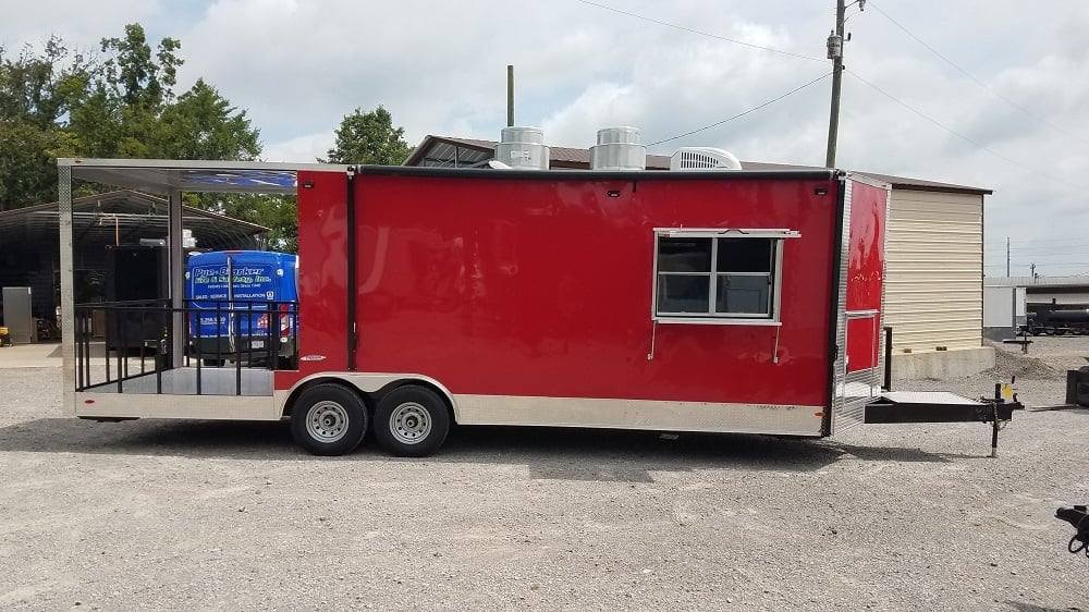 8.5′ x 26′ Red Concession BBQ Food Event Catering Trailer — photo 14