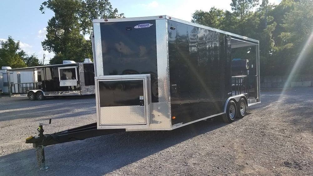 8.5′ x 20′ Black BBQ Concession Food Trailer — photo 2