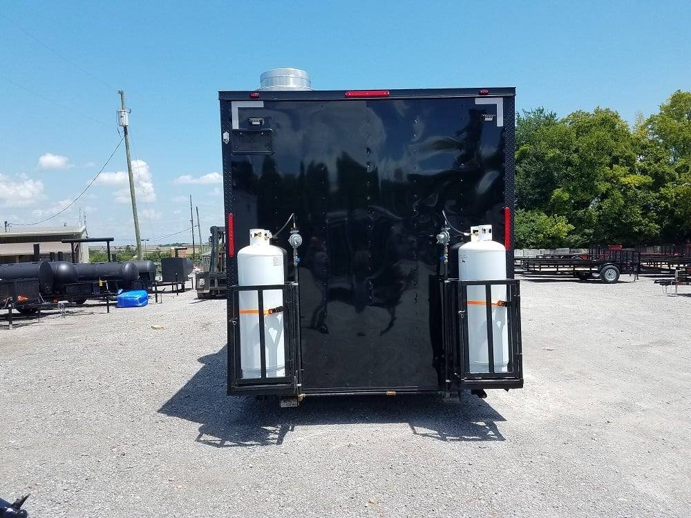 8.5′ x 24′ Black Concession Food Trailer with Appliances — photo 14