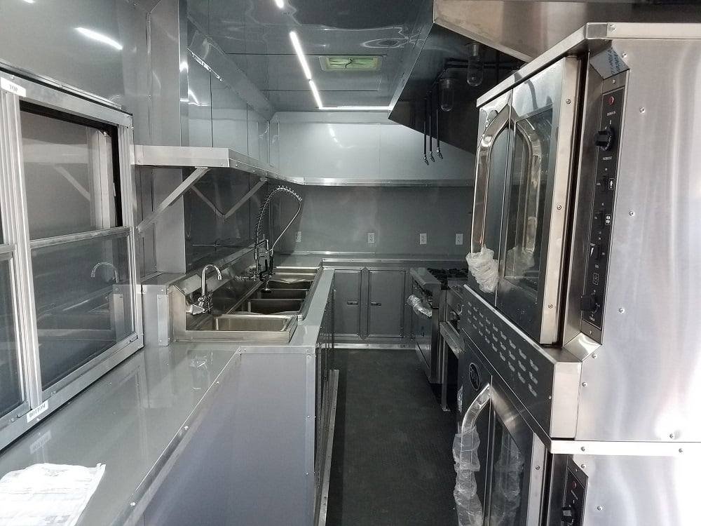 8.5′ x 24′ Black Concession Food Trailer with Appliances — photo 5
