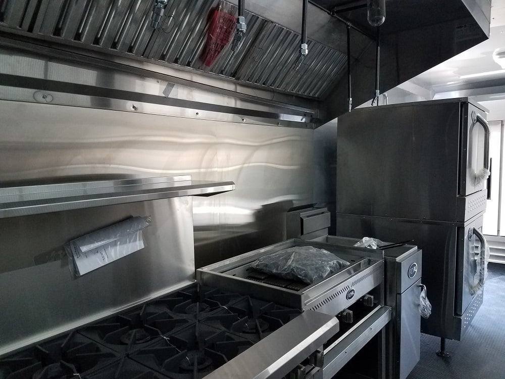 8.5′ x 24′ Black Concession Food Trailer with Appliances — photo 2