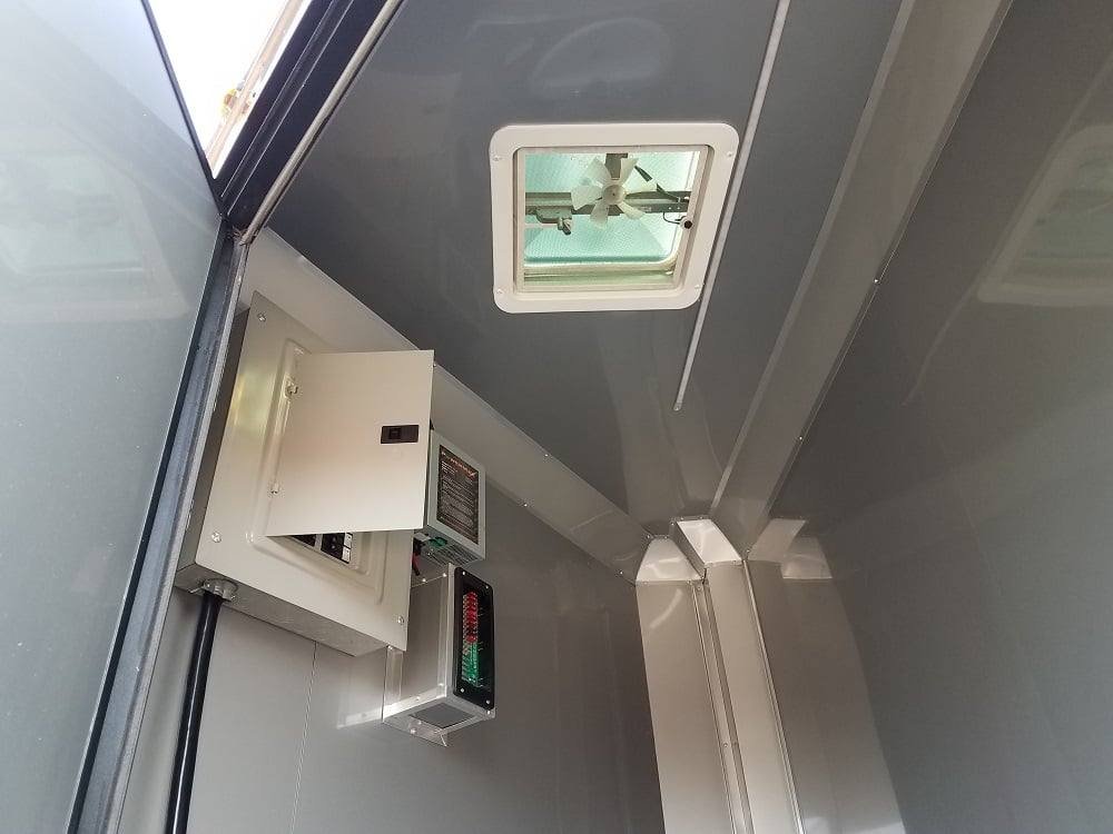 8.5′ x 32′ Black on Black BBQ Porch Concession Food Trailer — photo 13