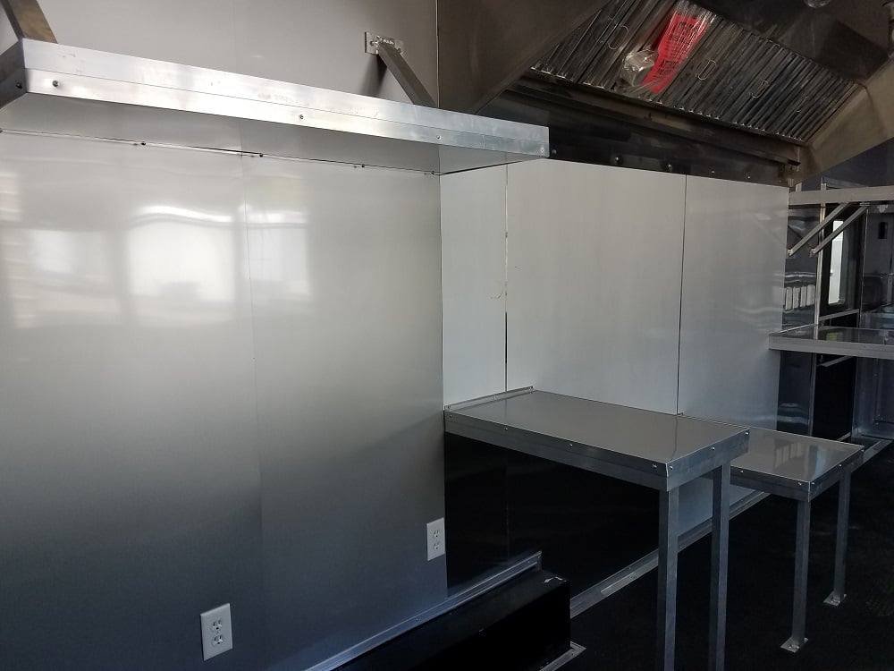 8.5′ x 32′ Black on Black BBQ Porch Concession Food Trailer — photo 6
