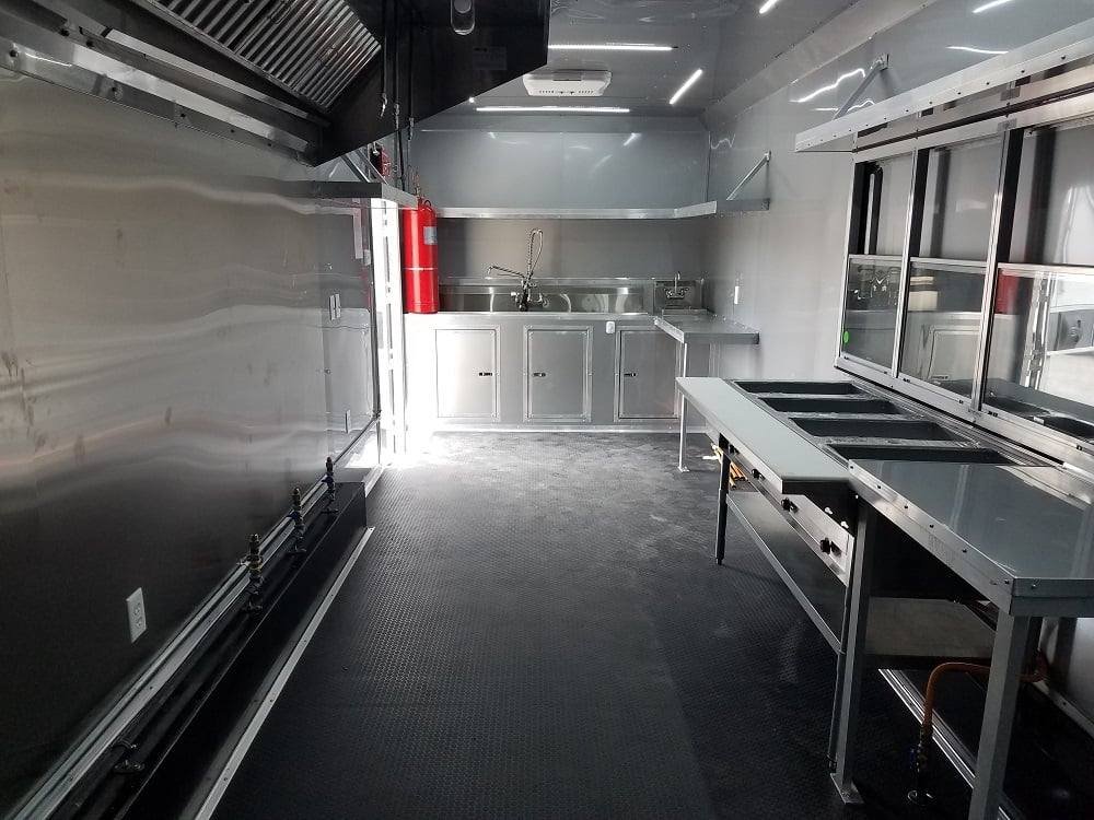8.5′ x 35′ White Gooseneck Concession Food Trailer With Appliances — photo 10