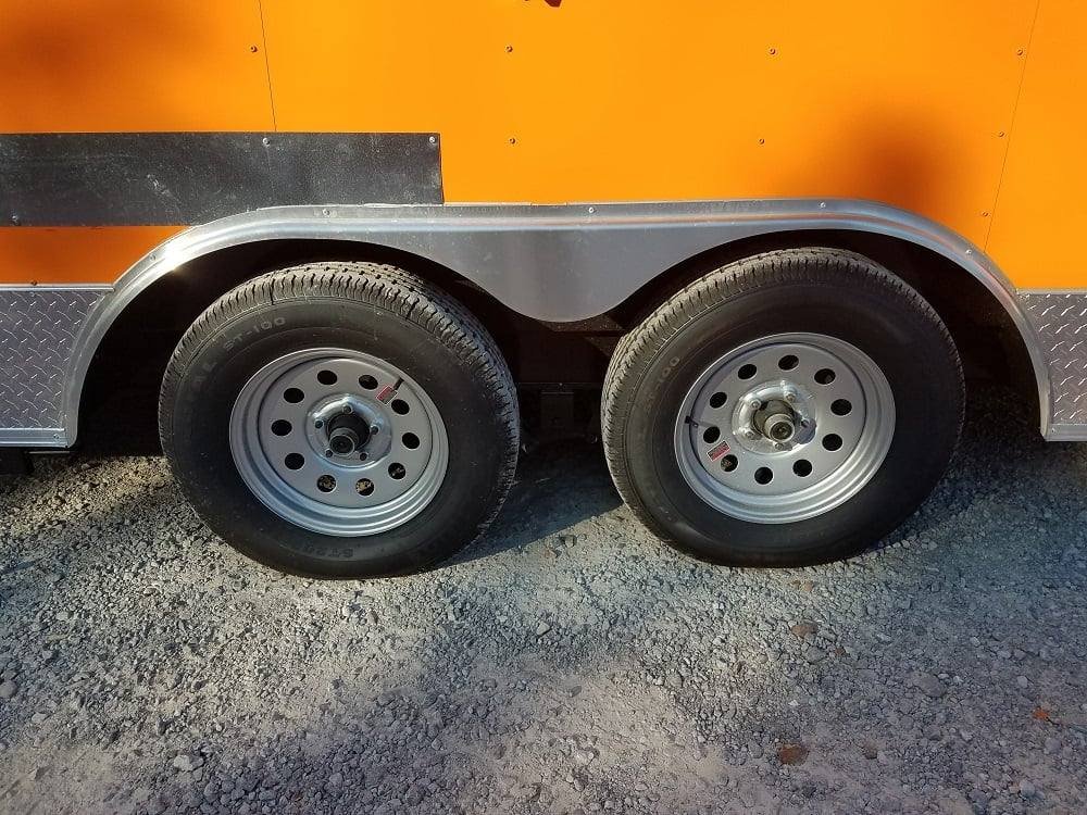 8.5′ x 16′ Orange Shaved Ice Concession Food Trailer — photo 2