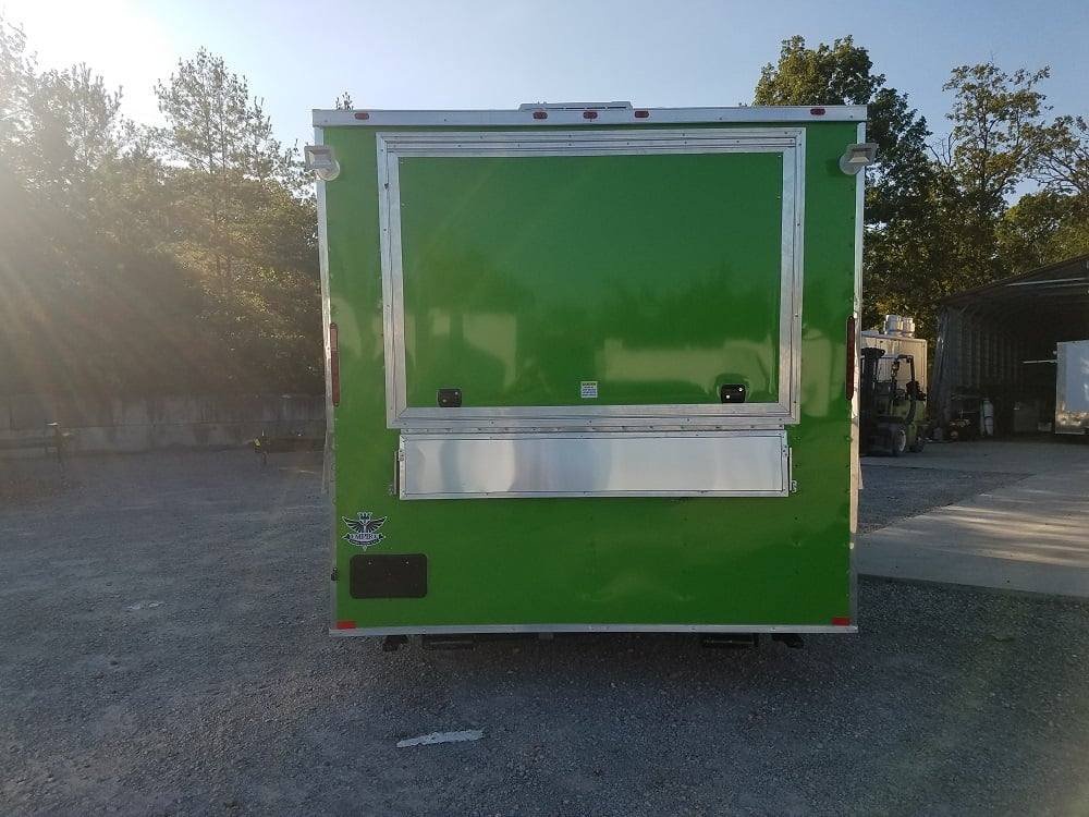 8.5′ x 18′ Electric Green Concession Food Trailer — photo 2