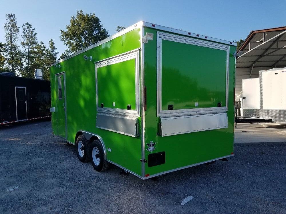 8.5′ x 18′ Electric Green Concession Food Trailer — photo 6