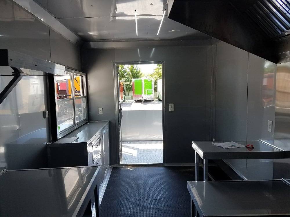 8.5′ x 24′ BBQ Porch Black Concession Food Trailer — photo 15