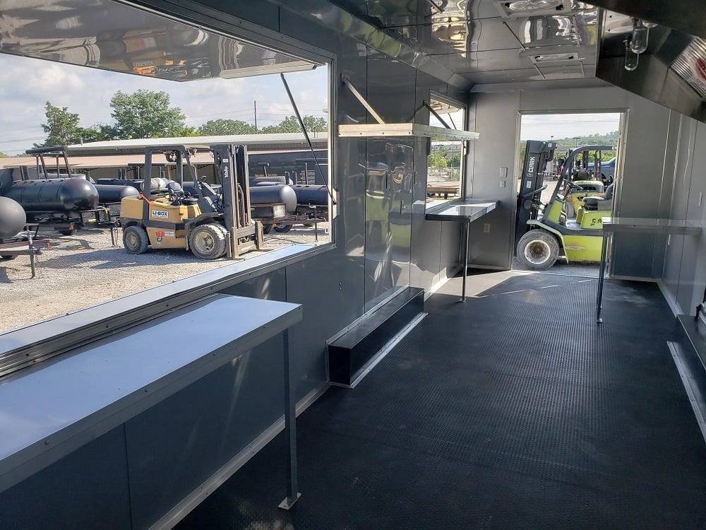 8.5′ x 28′ Cobalt Blue Catering Food Trailer — photo 6