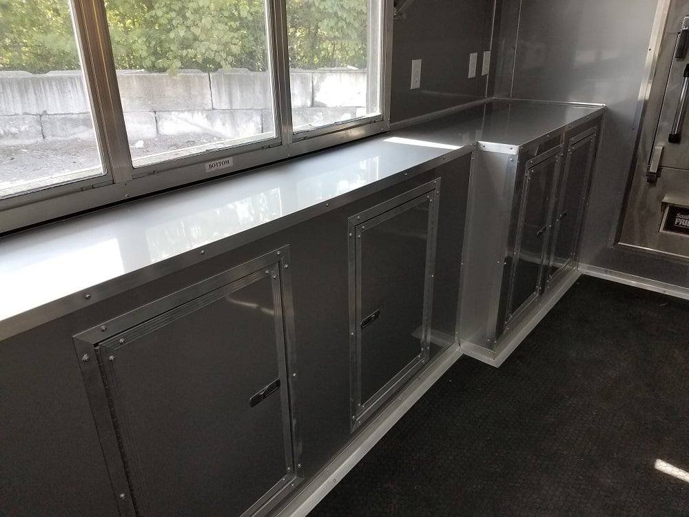 8.5′ x 32′ Black on Black BBQ Porch Concession Food Trailer With Appliances — photo 13