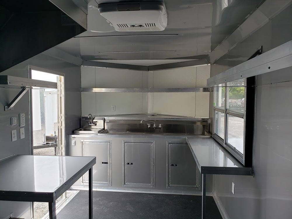 8.5′ x 16′ Penske Yellow Concession Food Trailer — photo 3