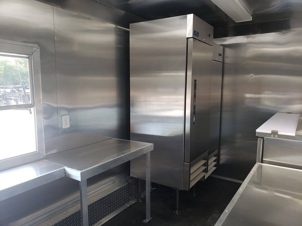 8.5′ x 16′ White Concession Food Trailer With Appliances — photo 2