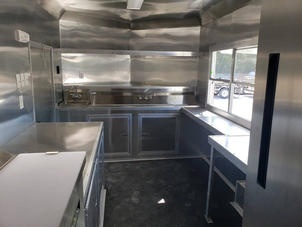8.5′ x 16′ White Concession Food Trailer With Appliances — photo 15