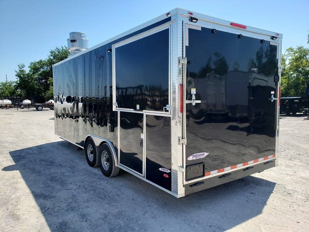 8.5′ x 22′ Black Porch Style Concession Food Trailer — photo 14