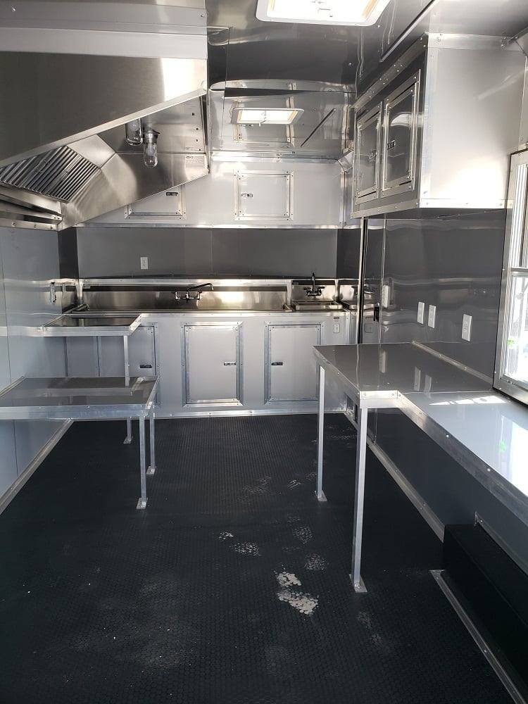 8.5′ x 22′ Black Porch Style Concession Food Trailer — photo 9