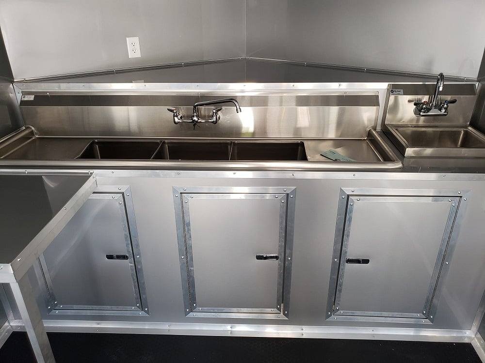 8.5′ x 22′ Black Porch Style Concession Food Trailer — photo 8