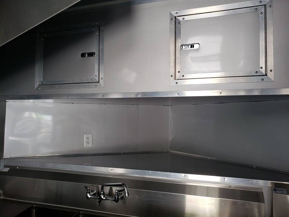 8.5′ x 22′ Black Porch Style Concession Food Trailer — photo 11