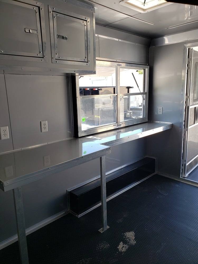 8.5′ x 22′ Black Porch Style Concession Food Trailer — photo 10