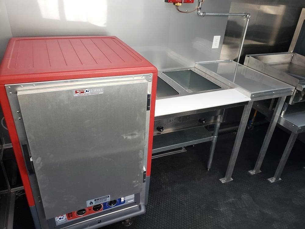 8.5′ x 24′ Black Concession BBQ Food Trailer With Appliances — photo 10