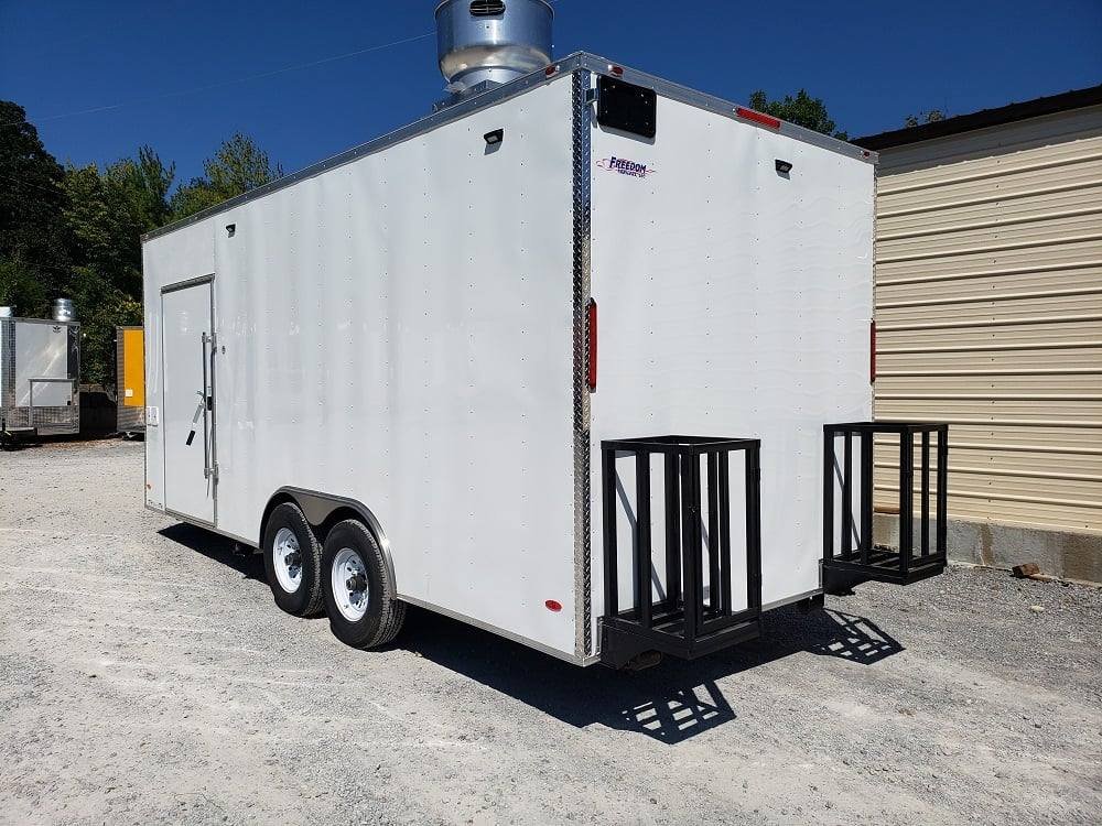 8.5′ x 20′ White Custom Built Concession Food Trailer — photo 14