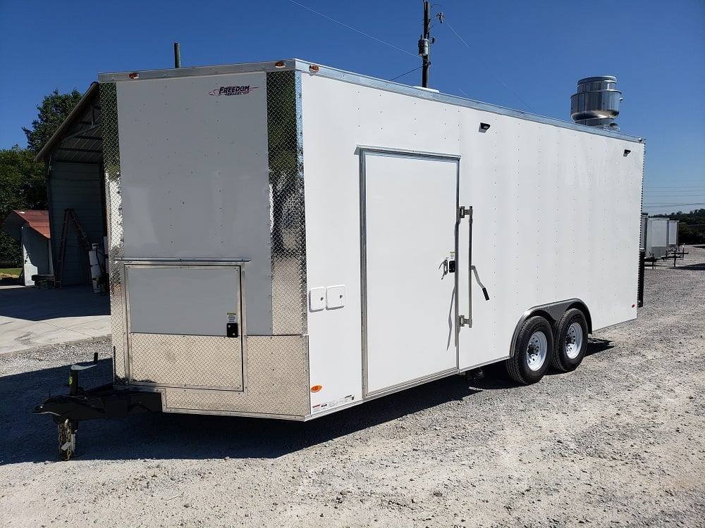 8.5′ x 20′ White Custom Built Concession Food Trailer — photo 4