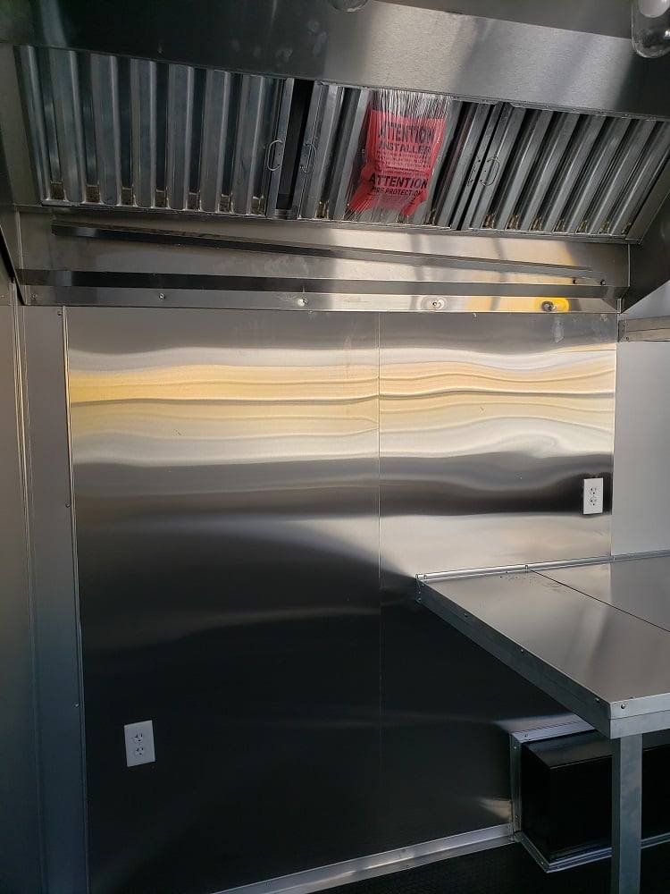 8.5′ x 20′ White Custom Built Concession Food Trailer — photo 12