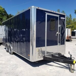 8.5 x 20 indigo blue trailer with three service windows - view 13