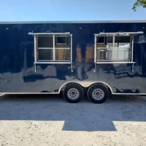 8.5' x 20' Indigo Blue Concession Food Trailer
