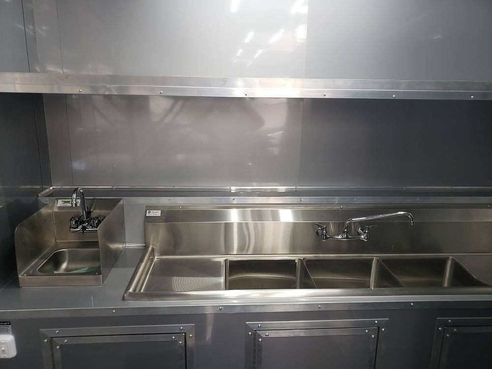 8.5′ x 28′ Yellow Food Concession Trailer With Appliances — photo 14