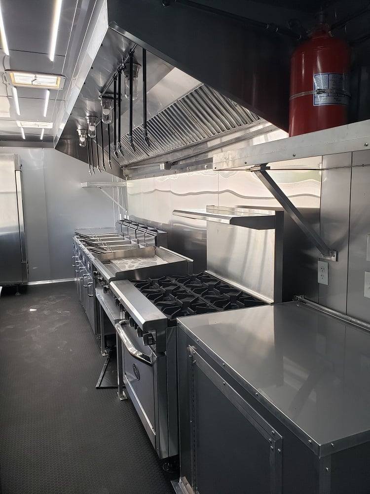 8.5′ x 28′ Yellow Food Concession Trailer With Appliances — photo 9