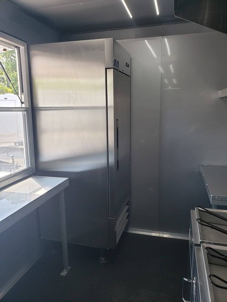 8.5′ x 28′ Yellow Food Concession Trailer With Appliances — photo 3