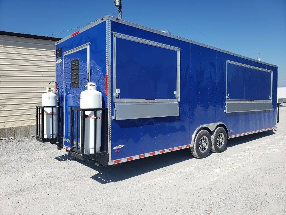 8.5′ x 28′ Cobalt Blue Catering Concession Food Trailer With Appliances — photo 13