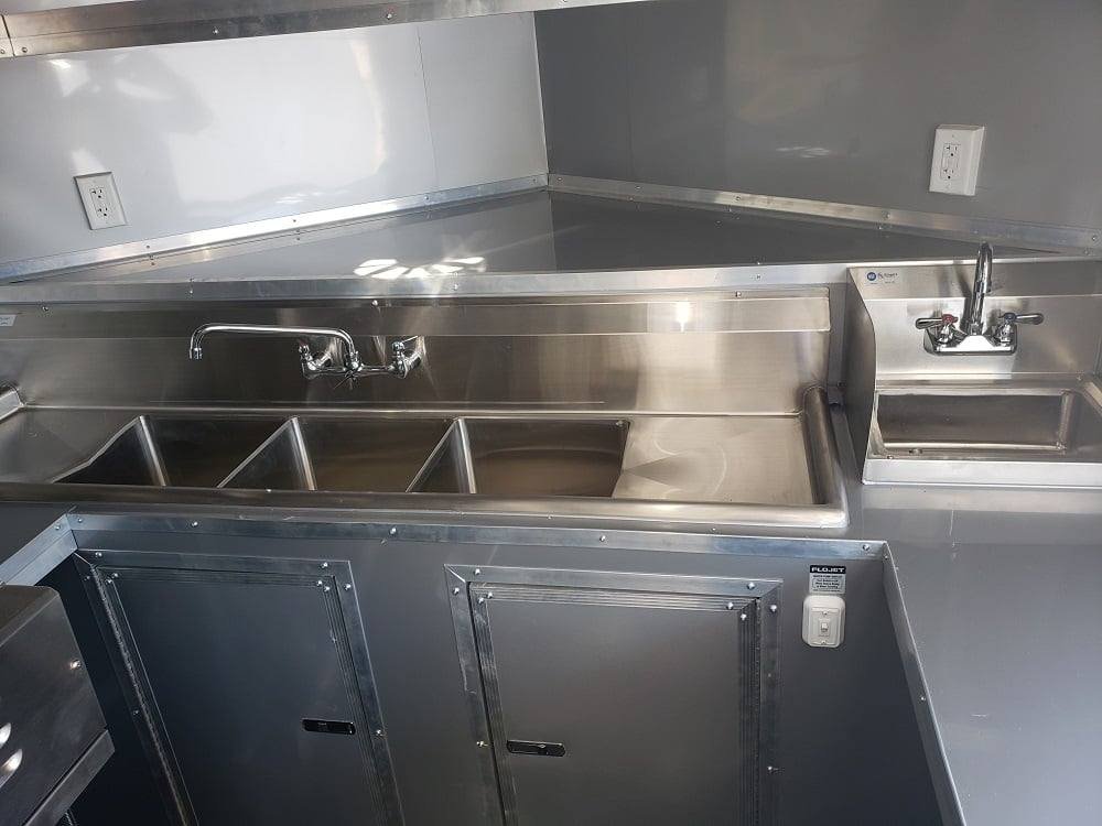 8.5′ x 28′ Cobalt Blue Catering Concession Food Trailer With Appliances — photo 11