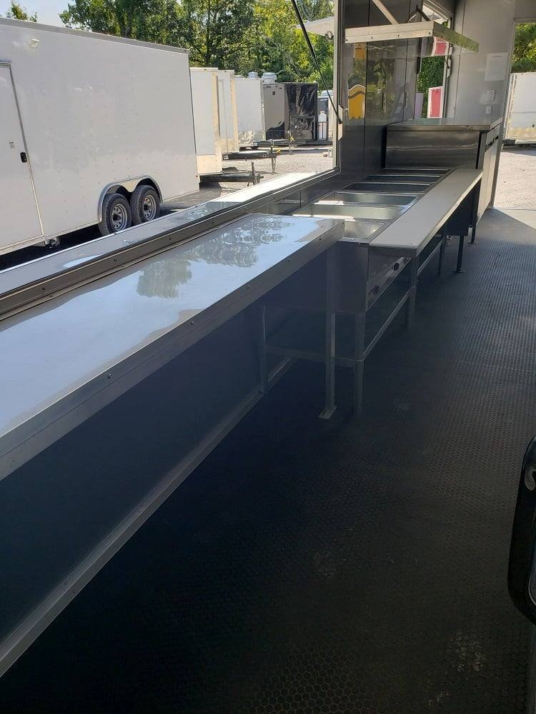 8.5′ x 28′ Cobalt Blue Catering Concession Food Trailer With Appliances — photo 5