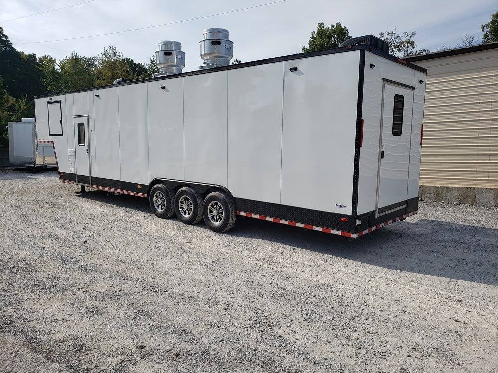 8.5′ x 40′ White Gooseneck Concession Food Trailer — photo 15