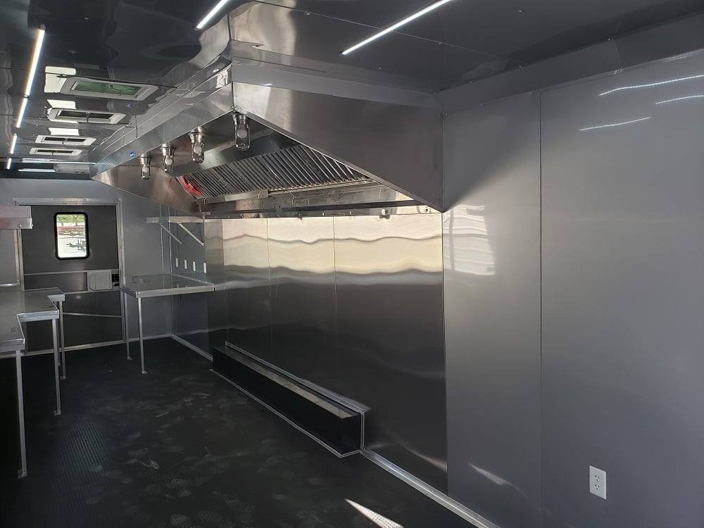 8.5′ x 40′ White Gooseneck Concession Food Trailer — photo 5