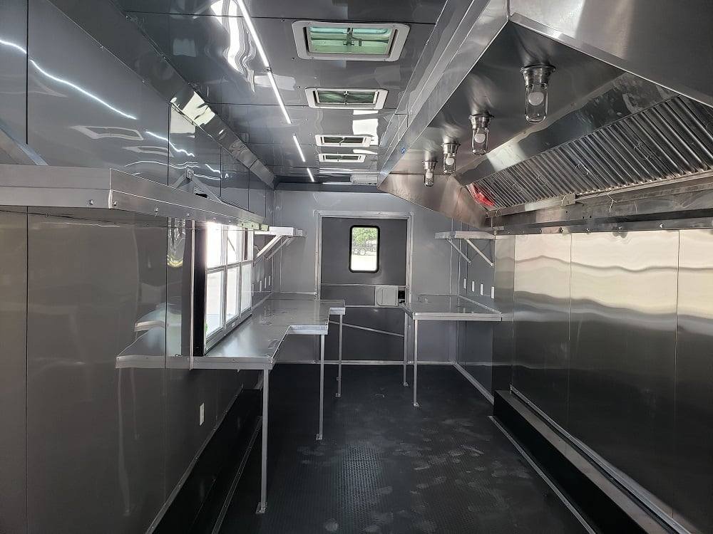 8.5′ x 40′ White Gooseneck Concession Food Trailer — photo 3