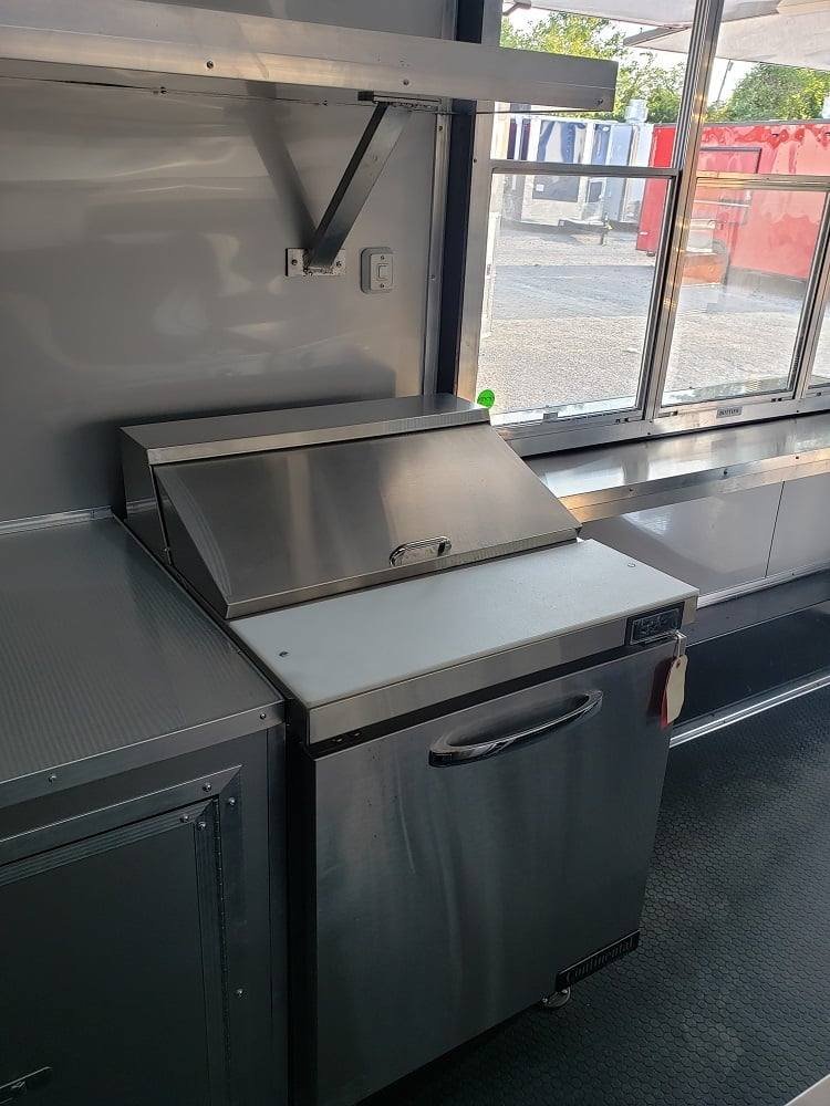8.5′ x 25′ Black BBQ Porch Style Concession Food Trailer With Appliances — photo 3