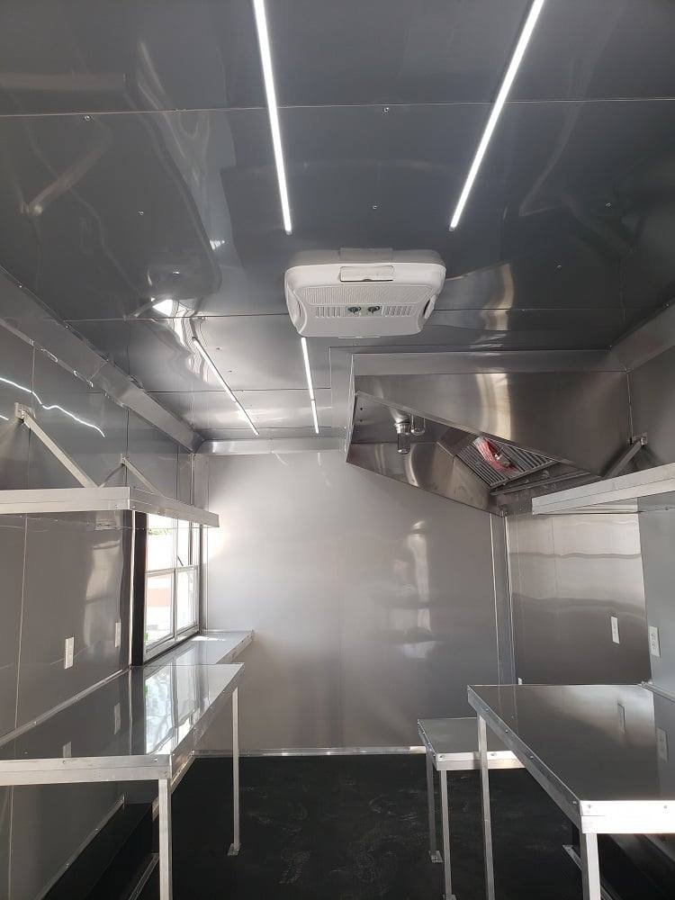 8.5′ x 22′ Lime Green Food Concession Trailer — photo 4