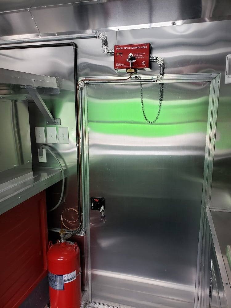 8.5′ x 16′ Black Custom Concession Food Trailer With Appliances — photo 5