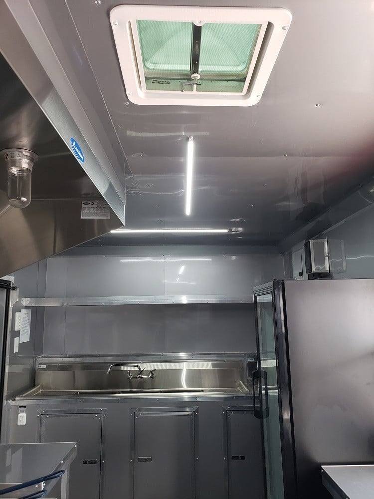8.5′ x 18′ Red and Black Food Concession Trailer With Appliances — photo 9